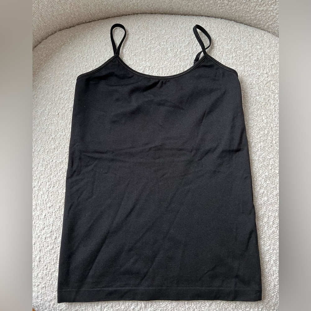 BCBGMaxAzria Black Adjustable Spaghetti Strap Cami Top, size XS/S